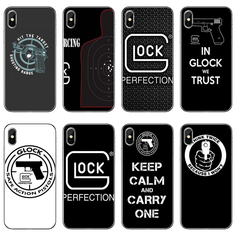 Аксессуары чехол для телефона iPhone 11 Pro XS Max XR X 8 7 6 6S Plus 5 фотоблесток 4 iPod Touch Glock Handgun |