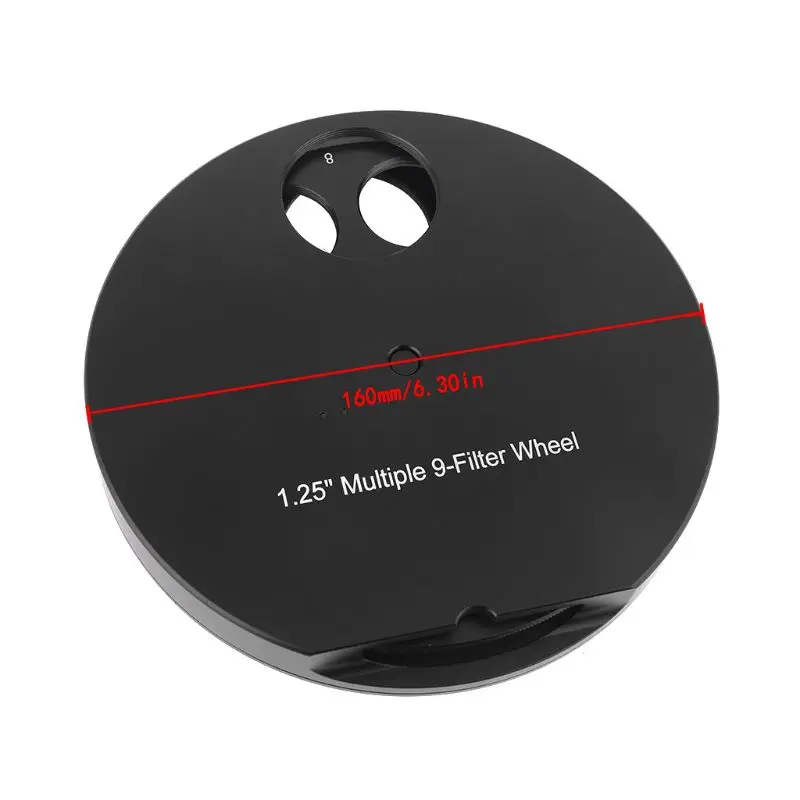 

Metal 1.25\" Multiple 9 Position Fitting Filter Wheel For Astronomy Telescopes Q39D