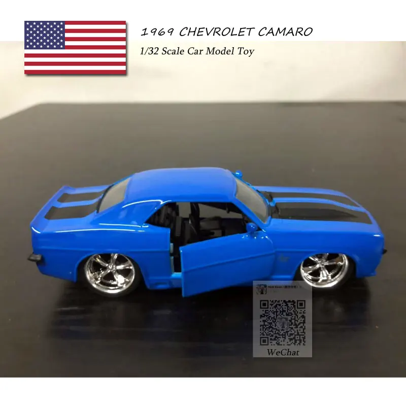 JADA 1/32 масштаб 1969 CHEVROLET CAMARO литая металлическая модель автомобиля игрушка для