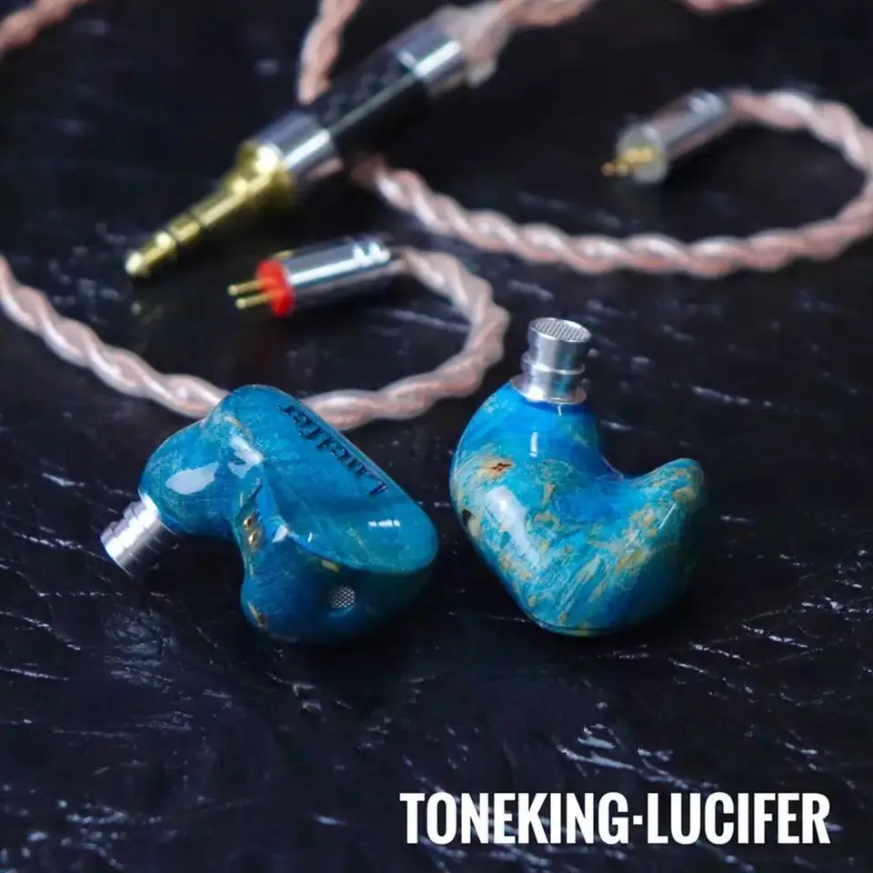 TONEKING LUCIFER 10 мм динамические наушники-вкладыши из волокна диафрагма Hifi