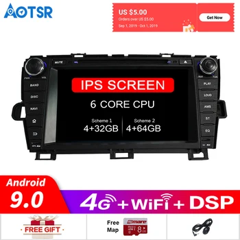 

Android 9.0 Car DVD Player GPS Navigation For Toyota Prius 2009-2013 left hand Auto Radio Stereo Tape Recorder Multimedia Player