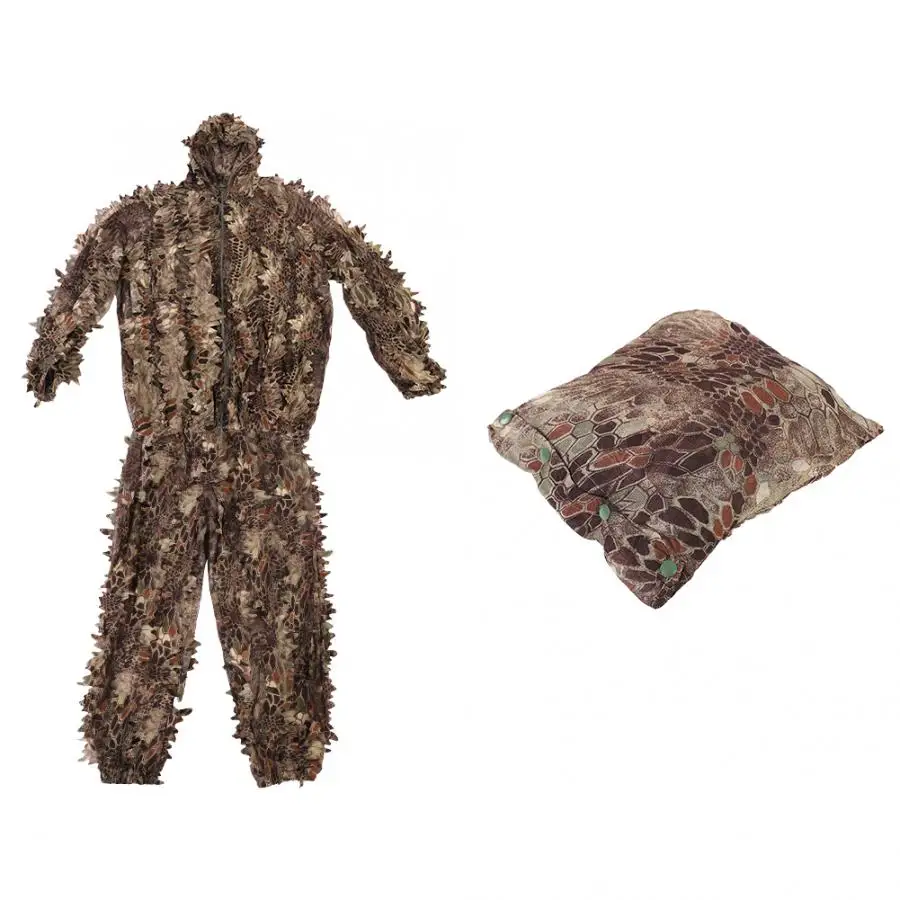 

Outdoor Ghillie Suit Tactics Camouflage Clothes Jungle Suit CS Training Leaves Clothing Hunting Suit Pants Jacket Birding Suits