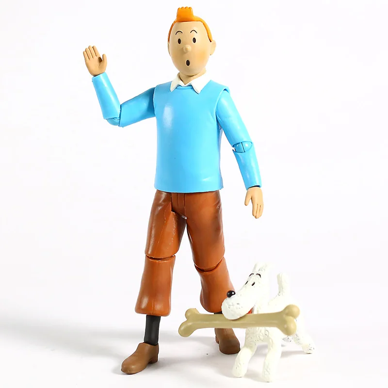 Фигурка «Приключения Тинтина» Tintin Milou ПВХ Коллекционная игрушка кукла