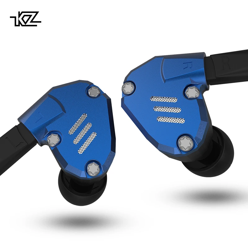 KZ ZS7 наушники 4BA+ 1DD гибридные наушники HIFI бас гарнитура монитор DJ наушники KZ ZS6 AS10 ZST ES4 ED16 BA10