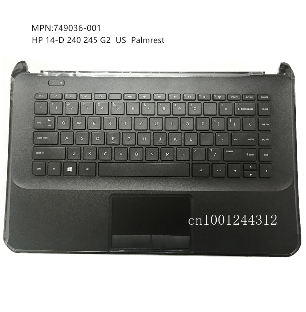 New For HP 240 245 G2 14-d 14-d(xxxxx) Palmrest Upper Case Keyboard Bezel Cover Touchpad US 749036-001 | Компьютеры и офис