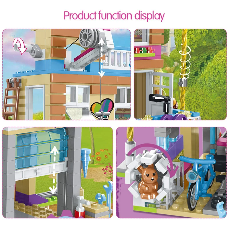 Najtaniej 868 sztuk klocki dziewczyny przyjaźń dom układania cegieł kompatybilny Legoinglys dziewczyny przyjaciele dla dzieci zabawki dla dzieci