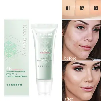 

Base Makeup BB Cream Natural Long Lasting Waterproof Face Foundation Whitening Moisturizing Perfect Cover Beauty Cosmetics Cream