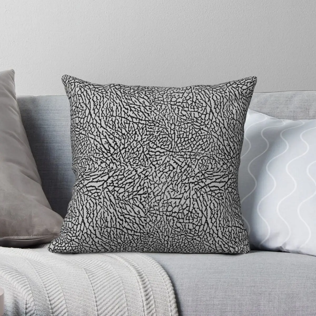 

Elephant Print Pillowcase Polyester Linen Velvet Printed Zip Decorative Throw Pillow Case Sofa Seater Cushion Case 45x45