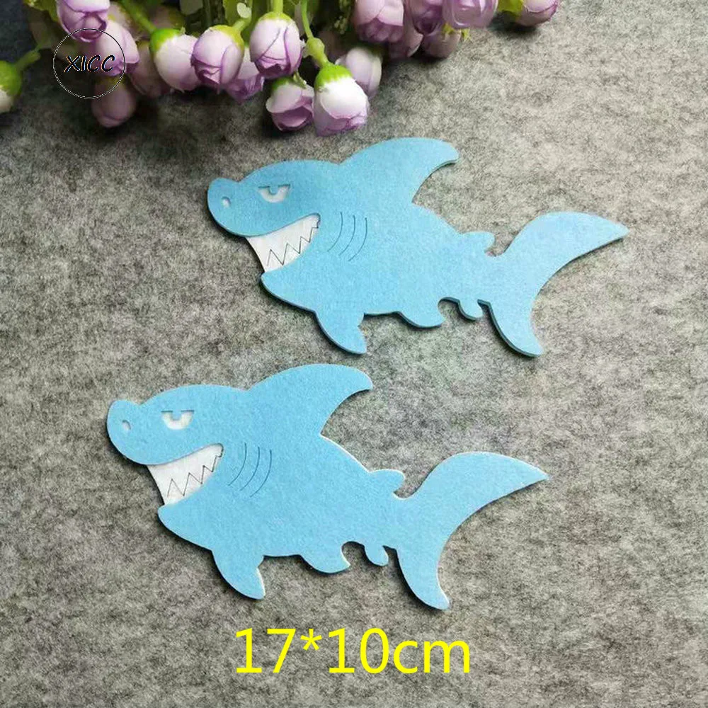 Sea Dolphin Shark Handwork Decoration Non-woven Felt Pads Whale Fish Handmade DIY Felt Fabric Wall Stickers Kids Education, felt fabric sheet