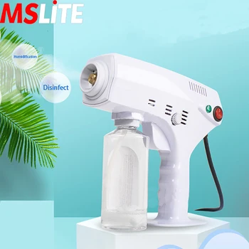 

Nanometer sterilizing spray gun atomizing sterilizer cleaning apparatus indoor hand-held blue light sterilizing gun factory
