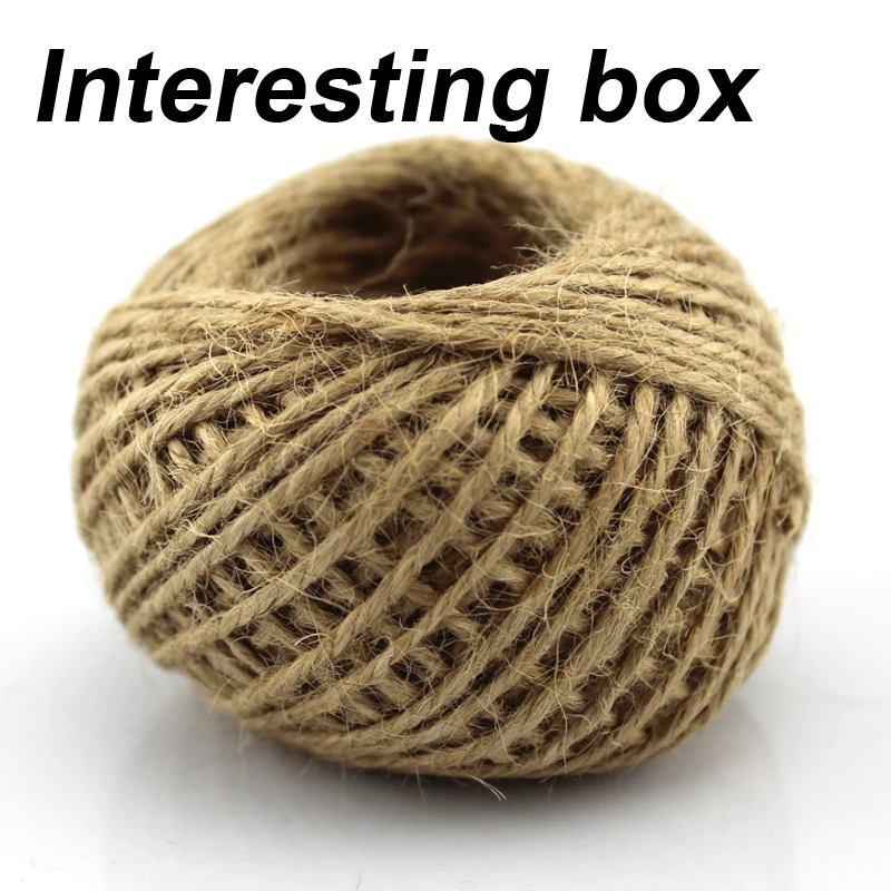 Hilo de hilo de tres hilos hecho a mano, hilo hecho a mano de bola, cuerda fina