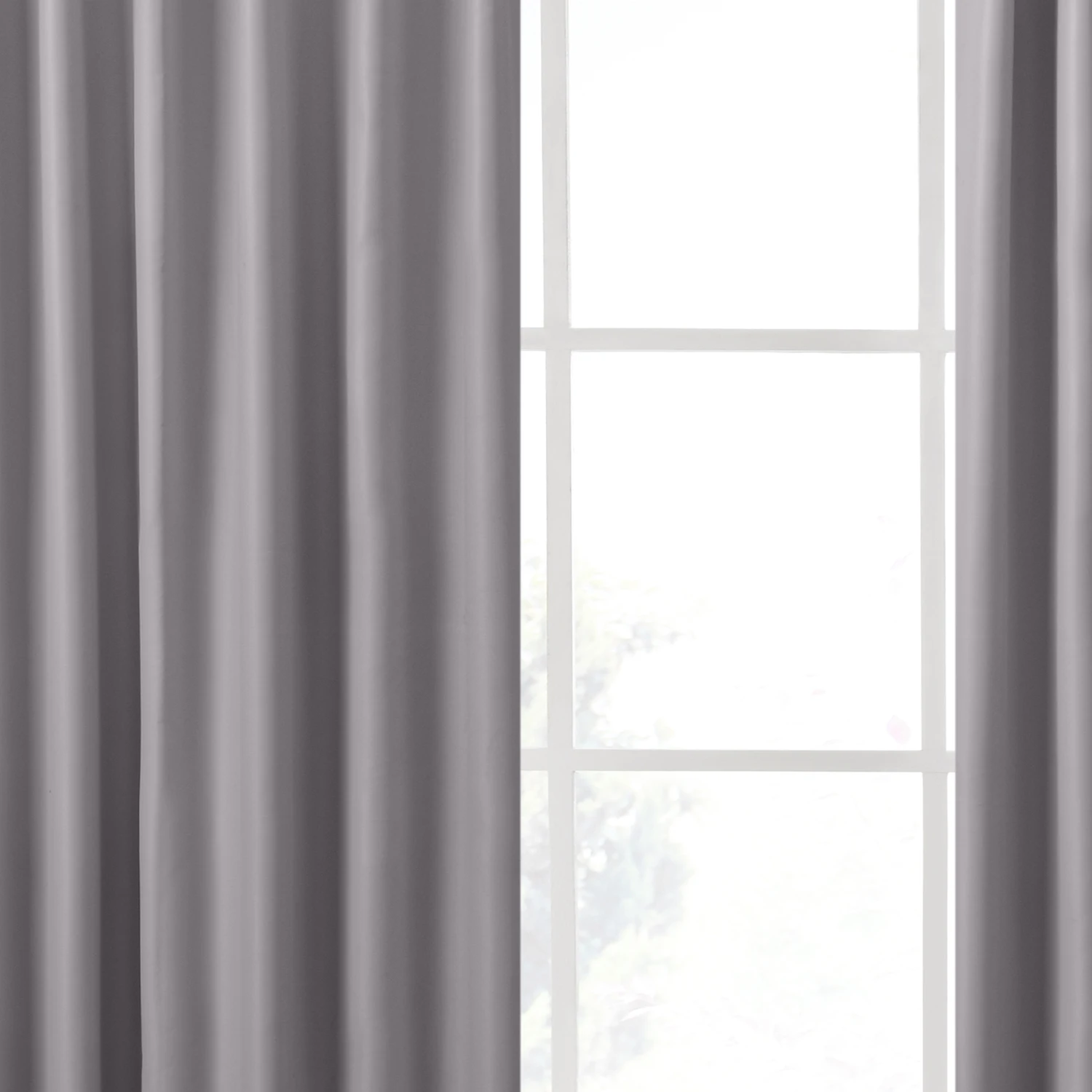 Solid Color Thermal Insulated 90% + Blackout Curtains for Living Room Bedroom Gray Black Blue Thick Window Curtain Treatment