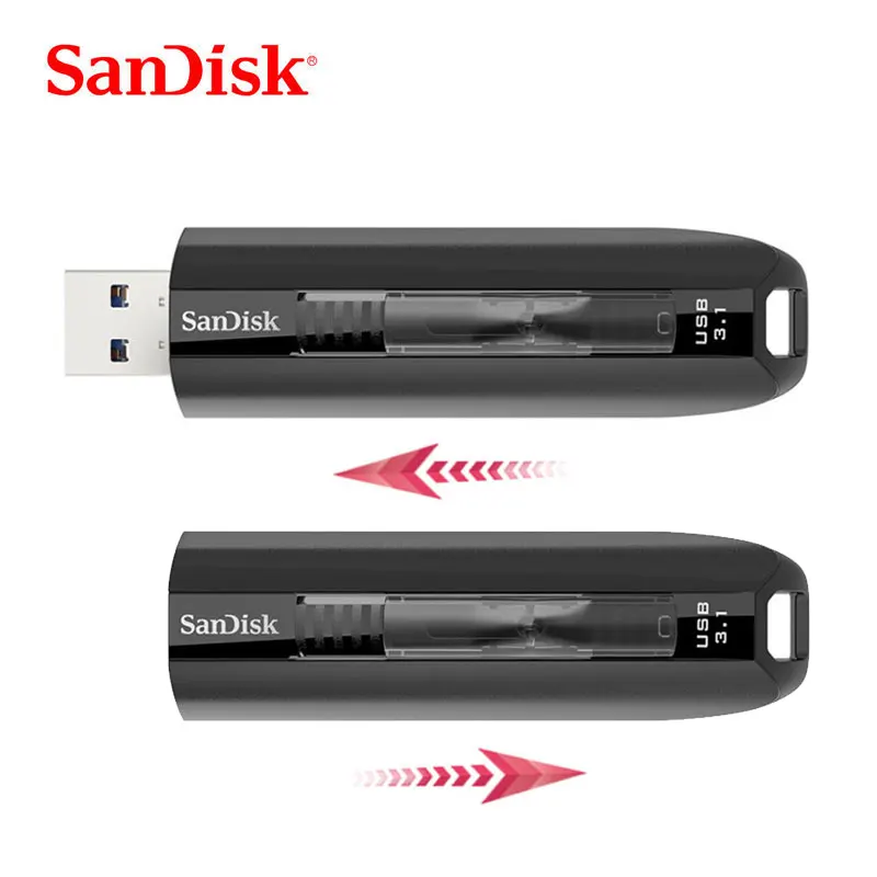 SanDisk Экстремальный Go USB 3,1 флеш-накопитель 128 Гб 64 ГБ флеш-накопитель USB карта памяти Запись 150 МБ/с./с высокоскоростной CZ800