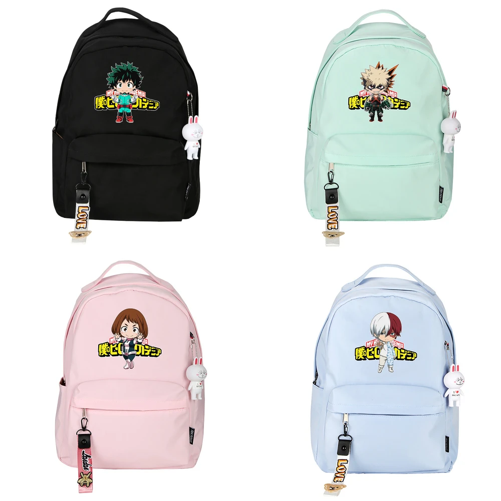 My Hero Academia Backpack Deku Bakugou Katsuki Cosplay Bookbag for Boys