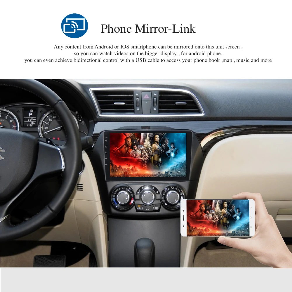 Clearance Android 9.0 Car Radio 2 Din GPS for Suzuki Ciaz Alivio 2016 2017 2018 PX6 DSP IPS HDMI 4Gb+64Gb RDS WIFI RDS USB BT Mirror-link 1