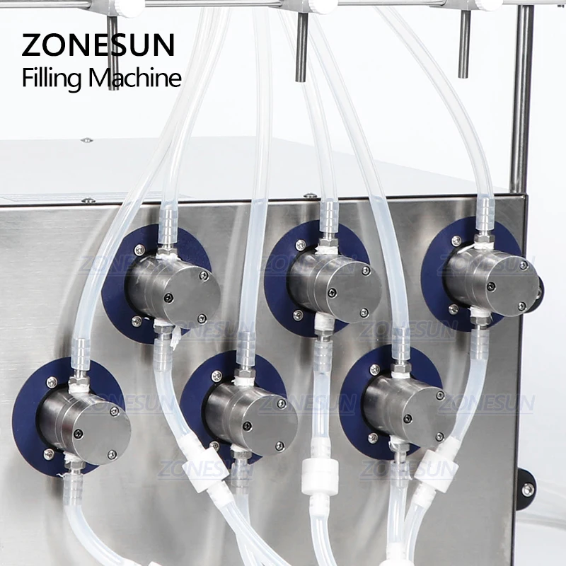 ZONESUN 6 головок магнитный насос для напитков духов воды сока эфирных масел