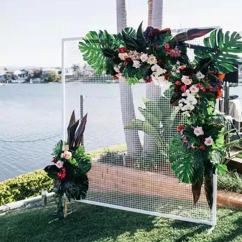 Железная квадратная сетка Свадебная декоративная Арка mariage день рождения фон для цветочных воздушных шаров дверная стойка свадебный фон подставка