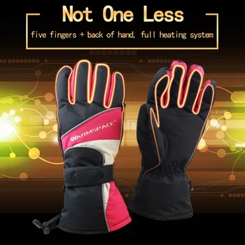 

Battery Powered Winter USB Hand Warmer Electric Thermal Gloves Waterproof Heated Gloves Motorcycle Ski Glove ``