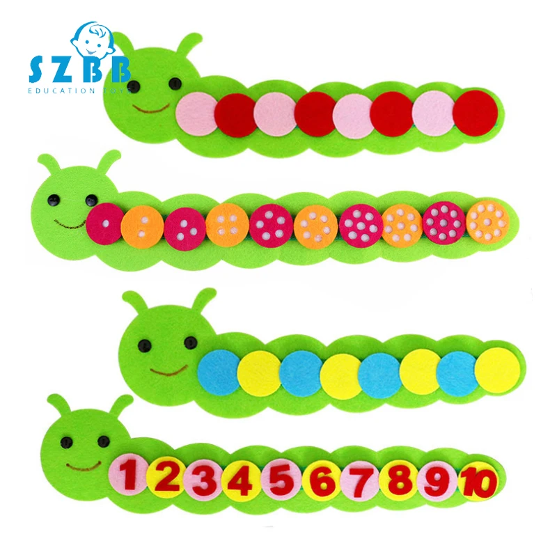 Sz Steam Number Caterpillar Kids Arts Crafts Toy For Children Kindergarten Teaching Aid Manual Diy  - 4000253871801