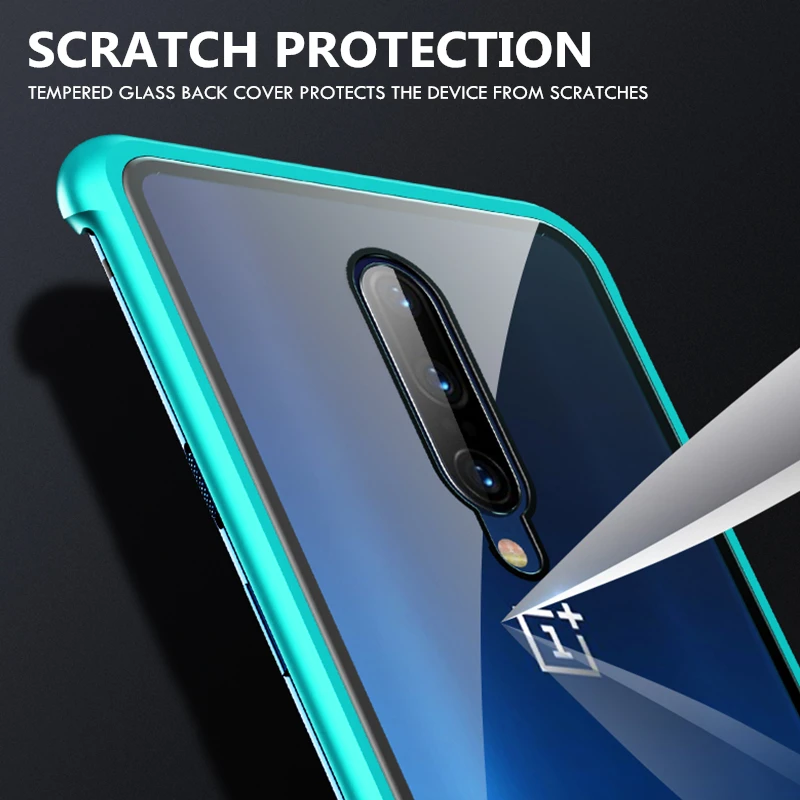 OMEVE для OnePlus 7T Pro Чехол OnePlus 7 чехол металлический бампер чехол из закаленного стекла для OnePlus 7 7T Pro чехол для телефона s OnePlus 7 оболочка
