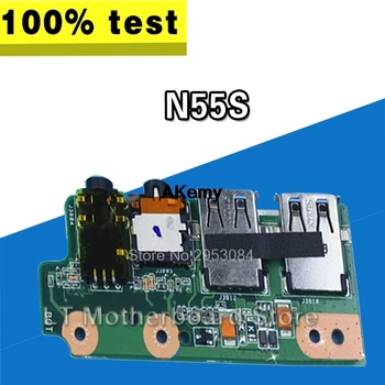 

Original For Asus N55S N55SF IO Board USB Audio Jack Board Works Well Tested