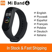 Xiaomi mi браслет 4 браслет mi band 4 Глобальный смарт-Браслет фитнес-трекер Xiaomi mi 4 браслет пульсометр SmartBand