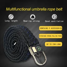 Военный Тактический зонтик веревка ремень многофункциональный инструмент безопасности выживания нейлоновый плетеный ремень для наружного туризма кемпинга путешествия