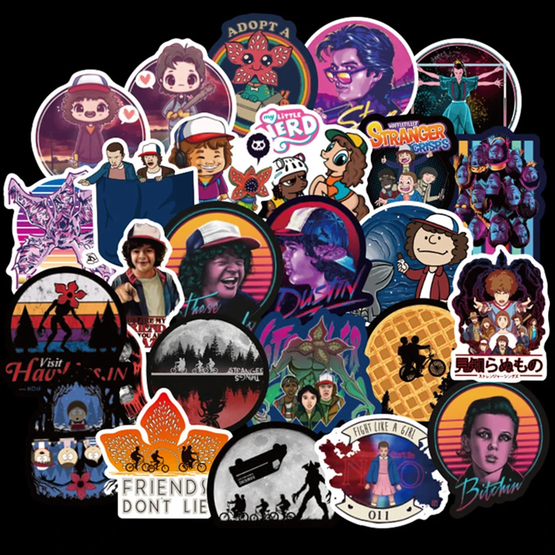 

50pcs/set Strange silence TV SHOW Waterproof Fun Stickers Toy Luggage Sticker Motorcycle Luggage Notebook DIY Label Sticker