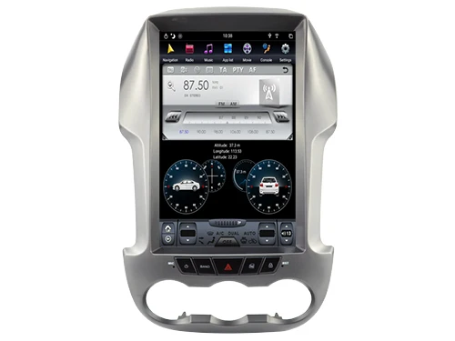 12," вертикальный ips экран Автомобильный Радио плеер для Ford Ranger 2008- gps PX6 tesla carplay головное устройство Android 8,1 Автомобильный мультимедийный