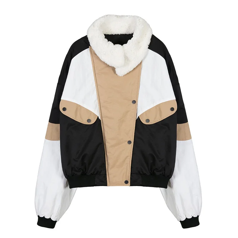 Max LuLu модная Корейская женская зимняя одежда женские зимние куртки с меховым воротником утепленные стеганые пальто винтажные Лоскутные парки