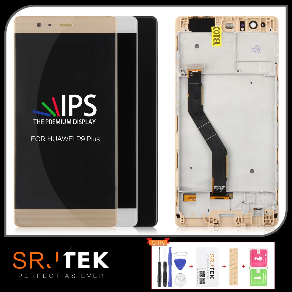 SRJTEK 5 для HUAWEI P9 Plus ЖК экран дисплей сенсорный матрица дигитайзер сенсор стекло с