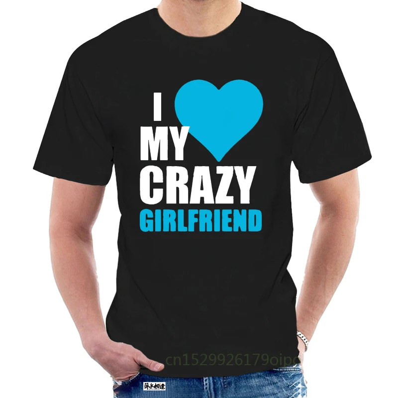 Надпись Love My Crazy Girl парная футболка милый подарок на день V идея для души @ 126076 |