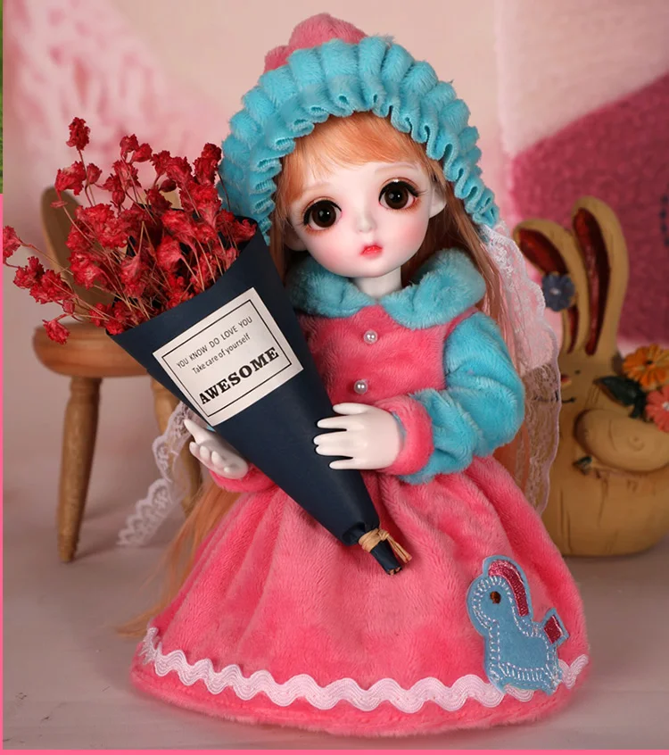 1/6 масштаб BJD Кукла Милый ребенок девочка BJD/SD смола фигурка кукла модель игрушка подарок. Полный комплект с одеждой, обувью, париком A0135linamiu YOSD