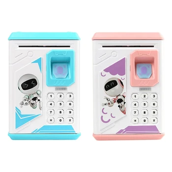 

Electronic Piggy Bank Atm Password Fingerprint Money Box Cash Coins With Music