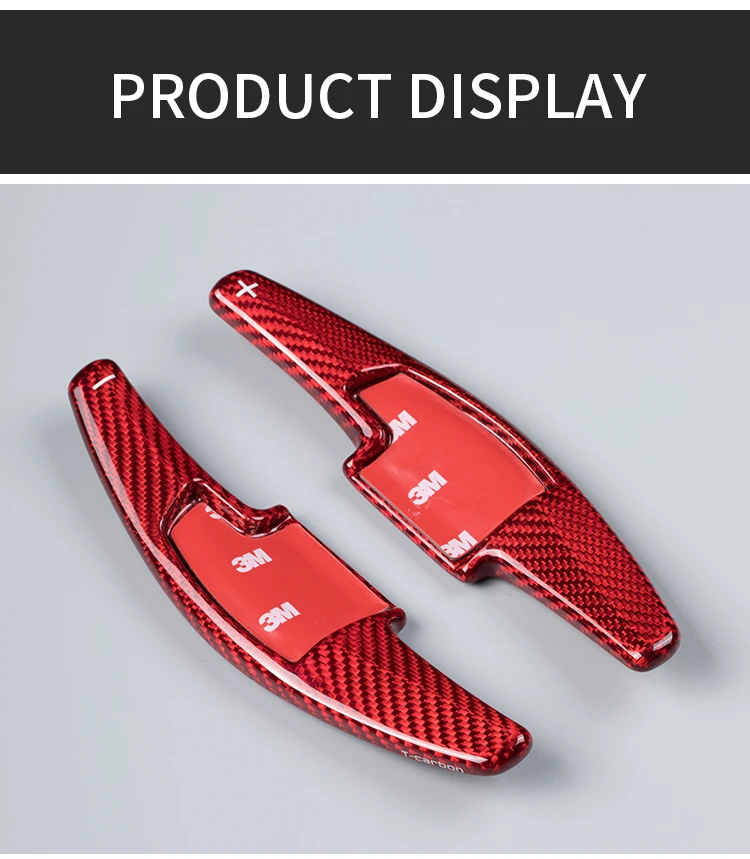 T-carbon Carbon Fiber Steering Wheel Paddle Shifter Extension For Honda Spirior Acura RDX Car Gear Accessories