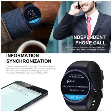 KW18 Bluetooth smart watch full screen Support SIM TF Card Smartwatch Phone Heart Rate for apple gear s2 huawei xiaomi KW18 Bluetooth smart watch full screen Support SIM TF Card Smartwatch Phone Heart Rate for apple gear s2 huawei xiaomi