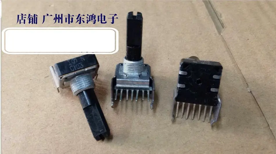 

2PCS/LOT NOBLE RK14 type potentiometer C103K 25mm10k package thread 25 half handle