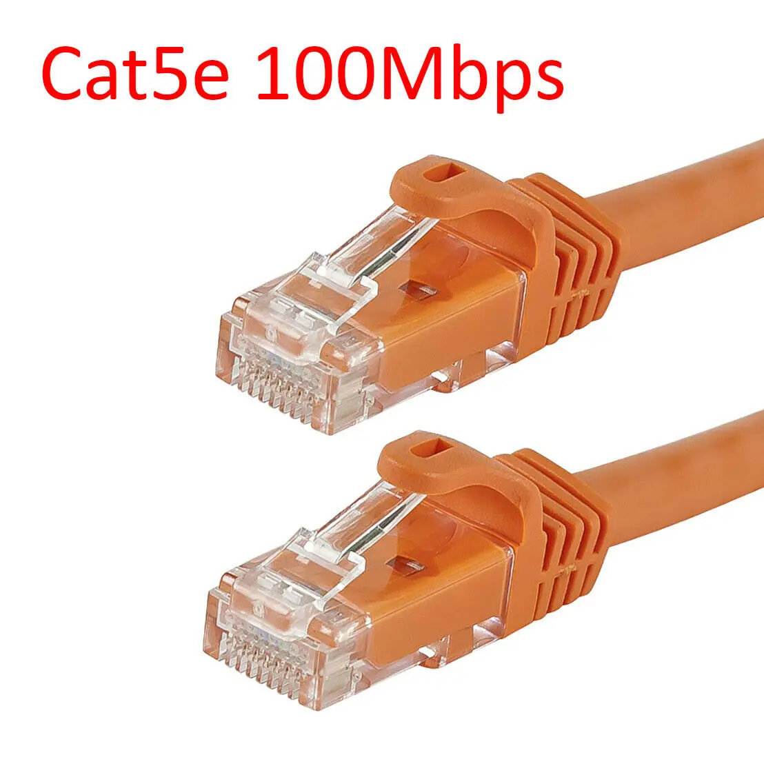 1 5 Ft Cat5e RJ45 8P8C 350 МГц 100 Мбит порт LAN Ethernet сетевой Соединительный кабель-оранжевый |