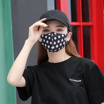 

1Pcs Fashion Daisy Mouth Masks Unisex Anti-dust Protective Face Masks Washable Health Care Mouth Respirator Reusable