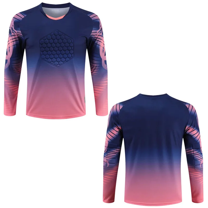 Soccer Jersey Men Football Jerseys Adults Goal Keeper Long Sleeves tracksuit Soccer Training Breathable Top