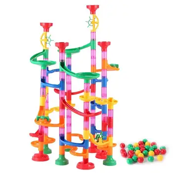 

DIY Track Rolling Ball Maze Building Blocks Enhance Baby Sense Touch Cute shape Children Kid Gift Xmas Assembled Toy