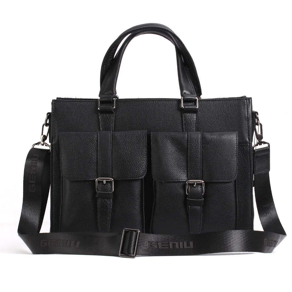 

New First Layer Leather Men's Business Handbag Leather Men's Handbag Fashion Computer Bag