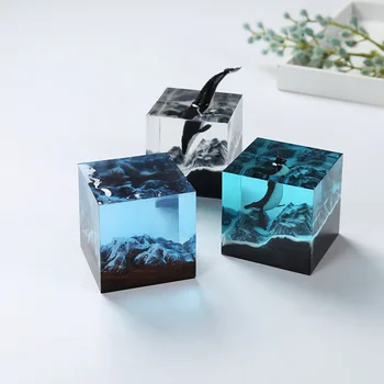 

5cm Cube silicone Mold Handmade DIY Crystal Epoxy Ocean Landscape DIY Resin Art Craft Jewelry DIY Making Tool