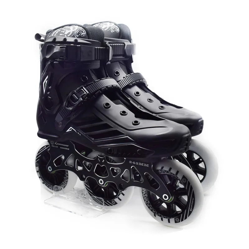 3 wheels 110mm Adult Roller Skates Shoes Speed Skating 4 Wheel 80mm Slalom FSK Skate Patines for Powerslide for Cityrun For SEBA adult roller skates