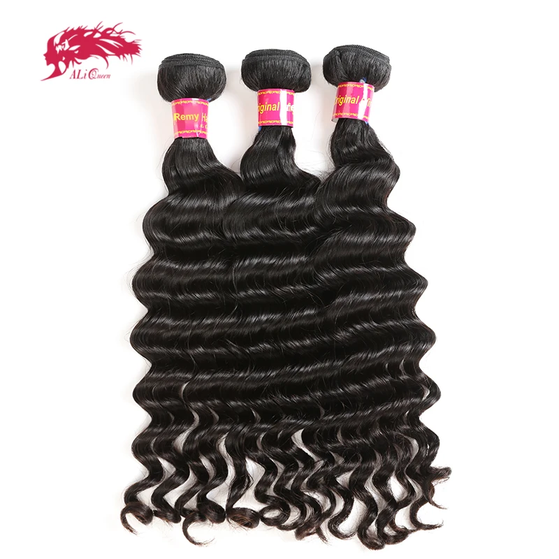 Ali Queen Hair 3 шт./партия бразильские натуральные волнистые волосы для наращивания 10