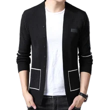 *#Best Price BROWON Brand Men Knitted Button Cardigans Sweaters New Casual Men Pullover V-Neck Outerwear Clothing Black Grey Sweater Men *#Best Price BROWON Brand Men Knitted Button Cardigans Sweaters New Casual Men Pullover V-Neck Outerwear Clothing Black Grey Sweater Men