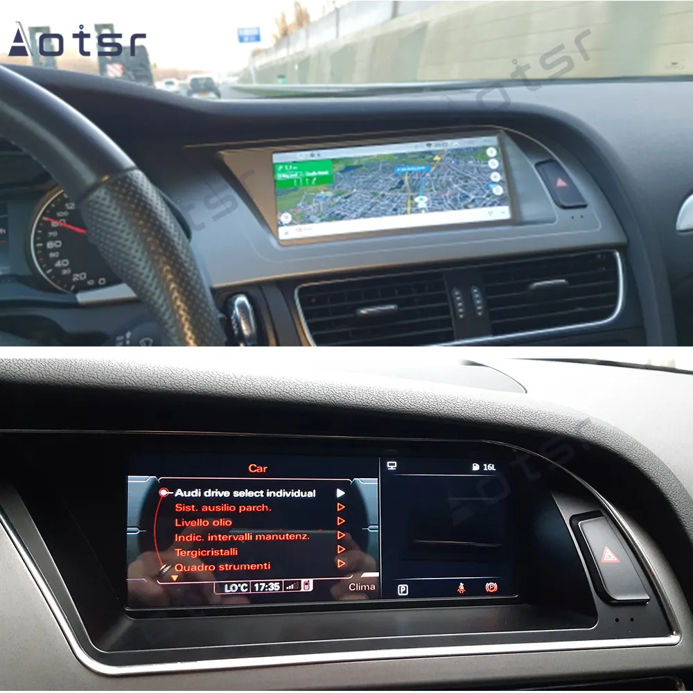 Автомобильный радиоплеер 8 + 128 ГБ Android для Audi A4 A4L A5 B8 8K 2009 стерео GPS навигатор