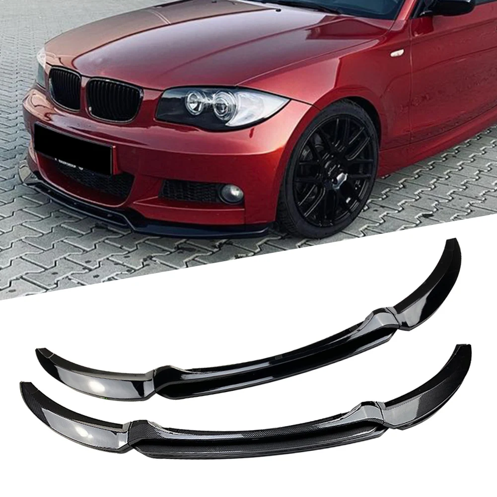 

Car Front Bumper Lip Chin Spoiler Splitter For BMW 1 Series E82 E88 2007 2008 2009 2010 Glossy Black / Carbon Fiber ABS Plastic