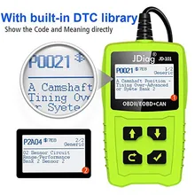 Para JD101 OBDII EOBD AL519 dispositivo de diagnóstico escáner de códigos OBD del vehículo código de Error de los lectores para todos los coches automóvil Herramientas de reparación