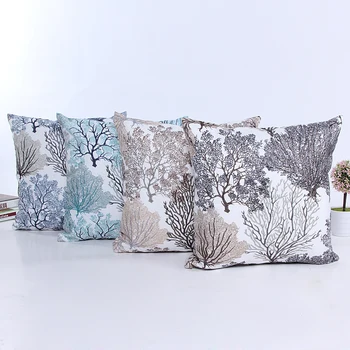 

Cushion Cover Wihtout Inner Pillow Case Tree Pattern Design Decorative Throw Pillows Sofa